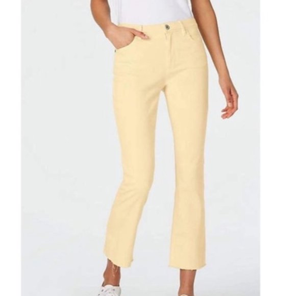 J Jill Denim Kickflare Ankle Frayed Hem 